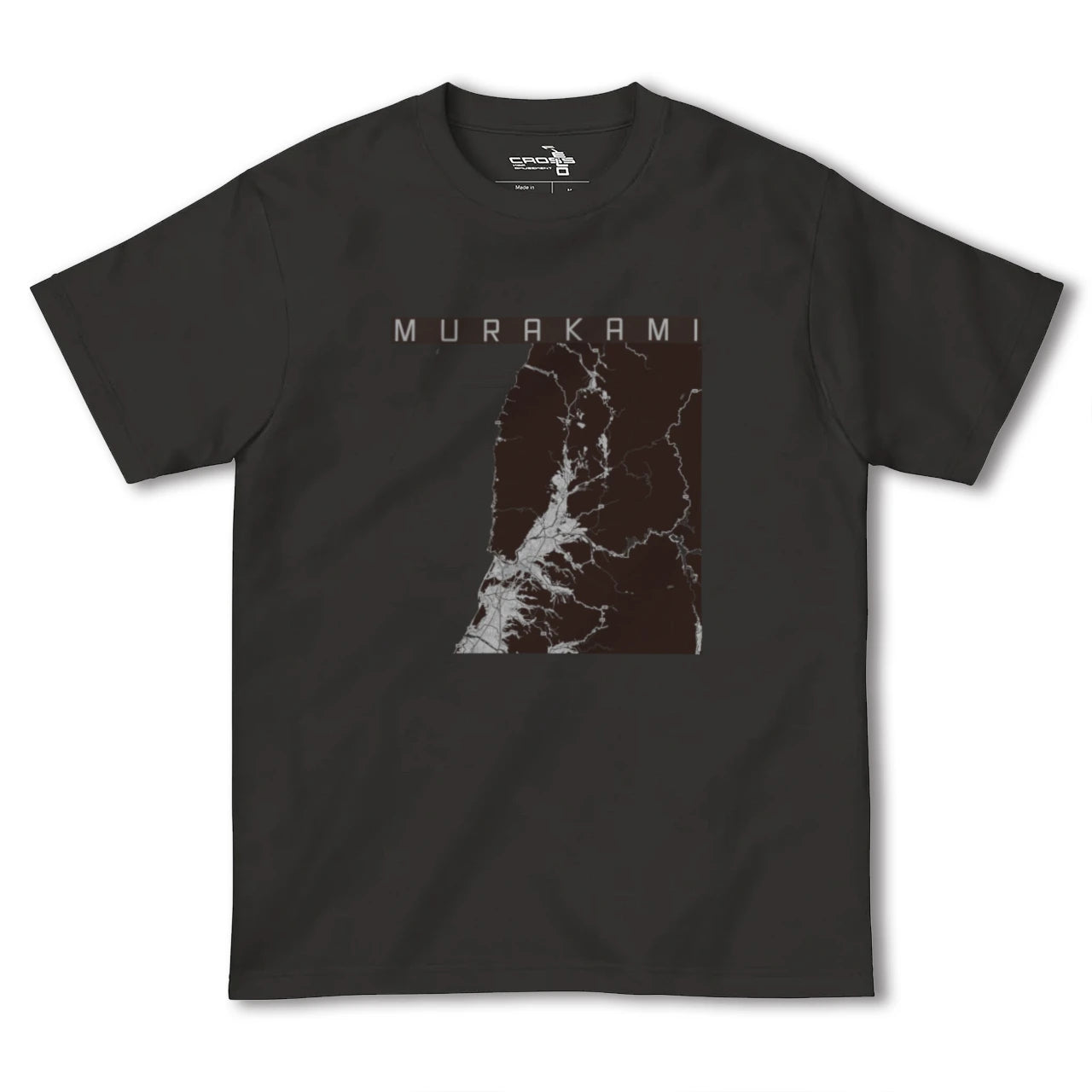 【村上(新潟県)】地図柄ヘビーウェイトTシャツ