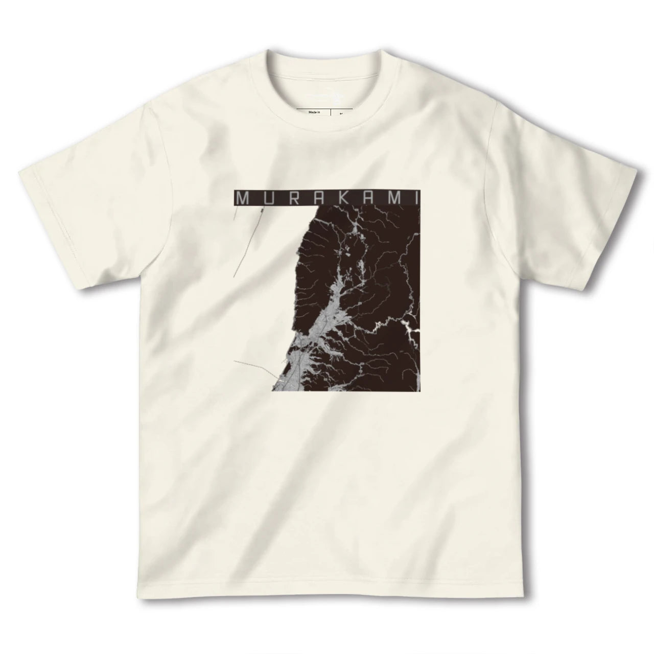 【村上(新潟県)】地図柄ヘビーウェイトTシャツ
