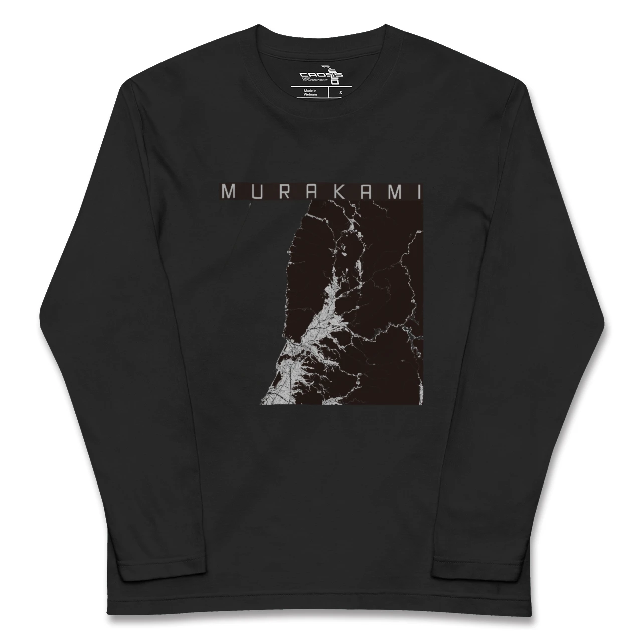 【村上(新潟県)】地図柄ロングスリーブTシャツ