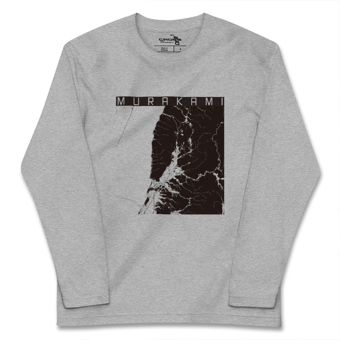 【村上(新潟県)】地図柄ロングスリーブTシャツ