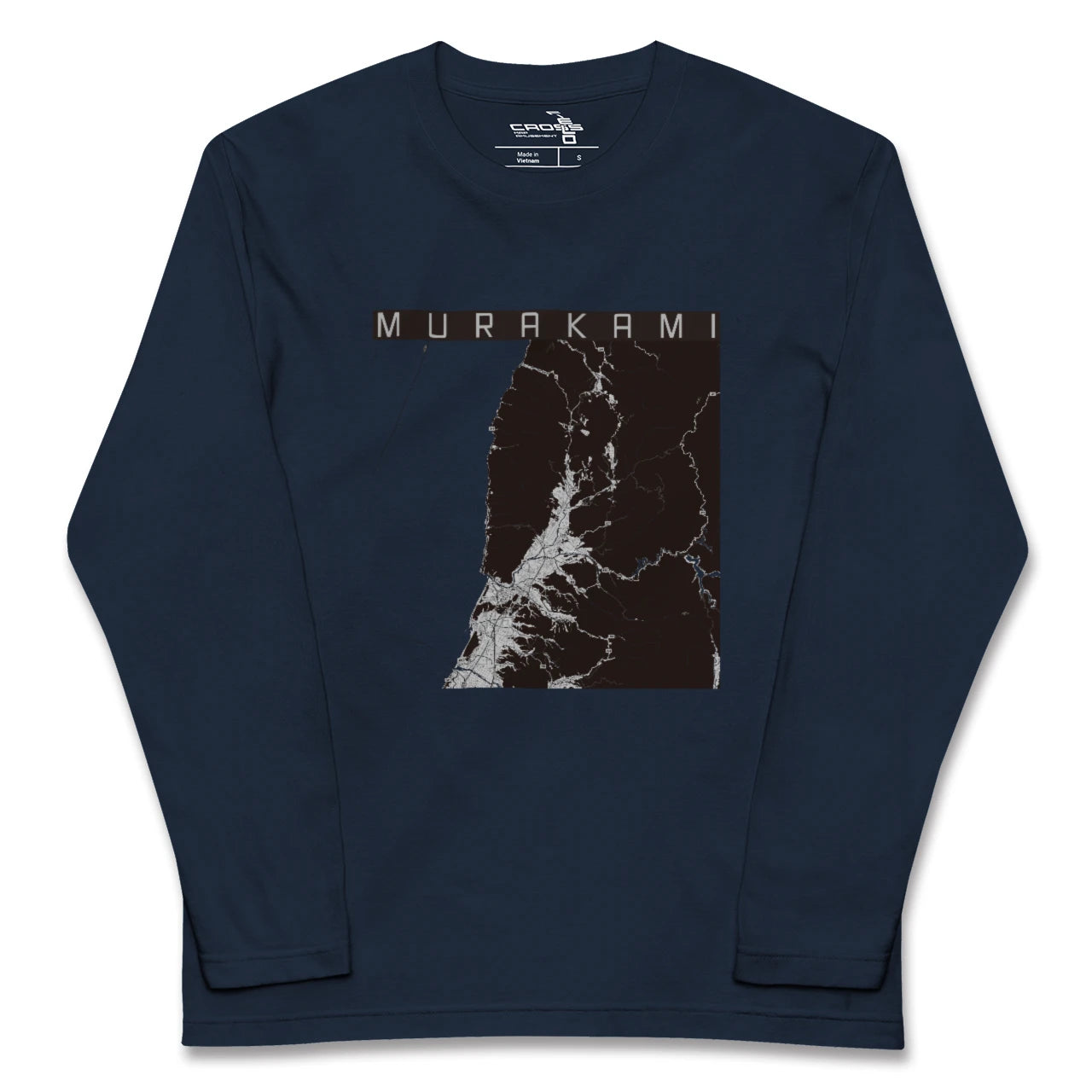 【村上(新潟県)】地図柄ロングスリーブTシャツ