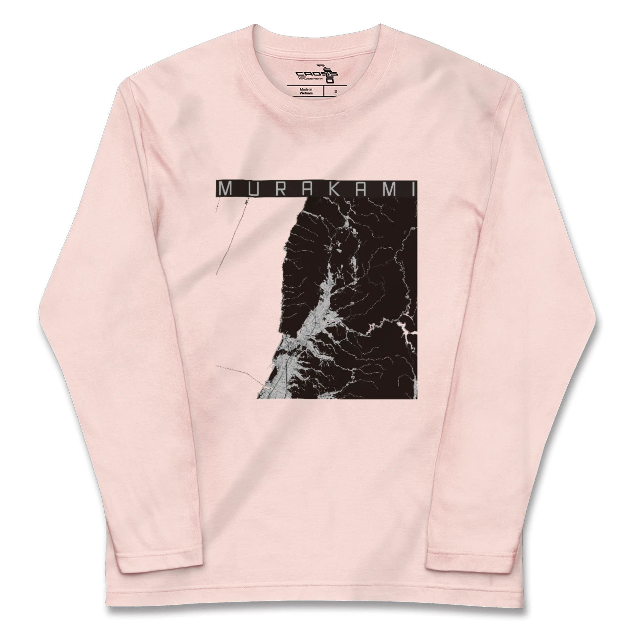 【村上(新潟県)】地図柄ロングスリーブTシャツ