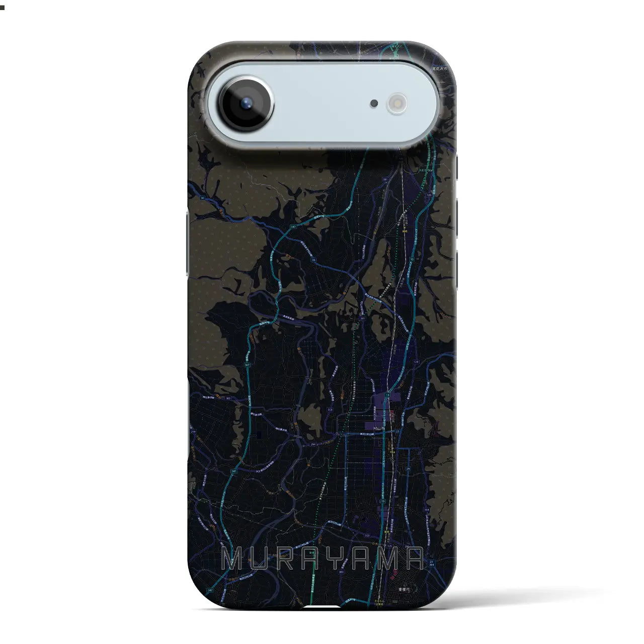 【村山(山形県)】地図柄iPhoneケース(バックカバータイプ)