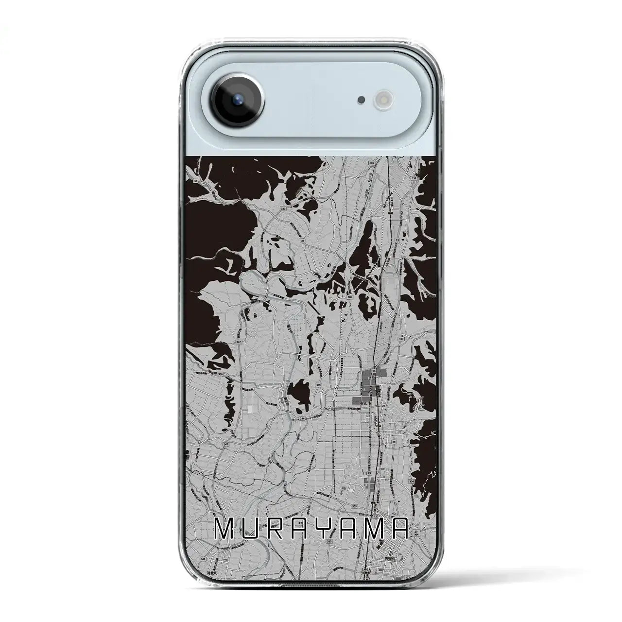 【村山(山形県)】地図柄iPhoneケース(クリアタイプ)