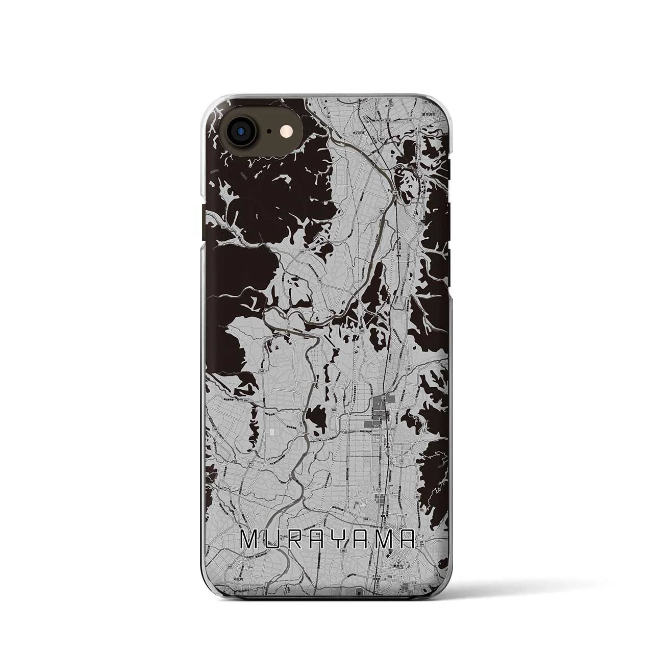 【村山(山形県)】地図柄iPhoneケース(クリアタイプ)