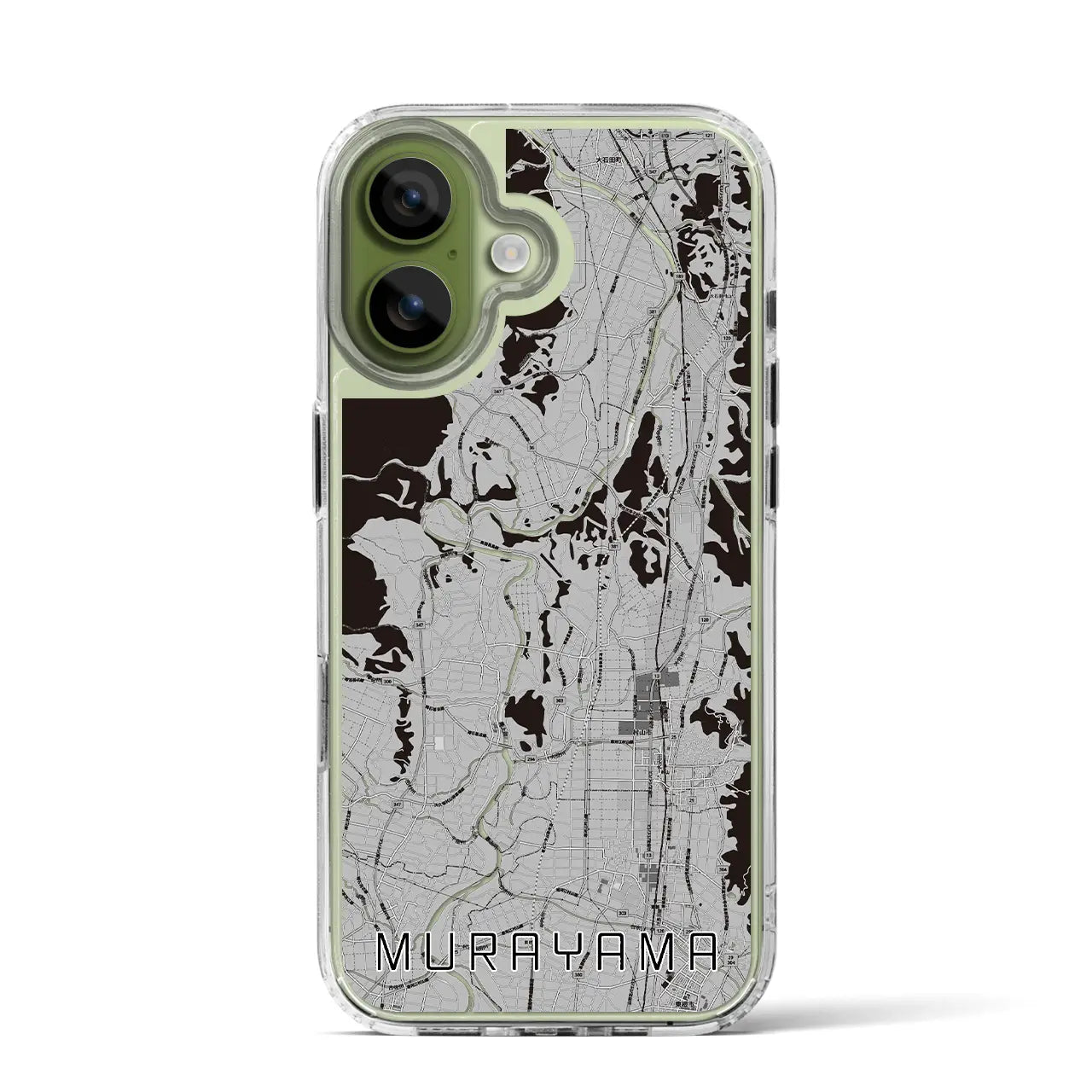 【村山(山形県)】地図柄iPhoneケース(MagSafeタイプ)