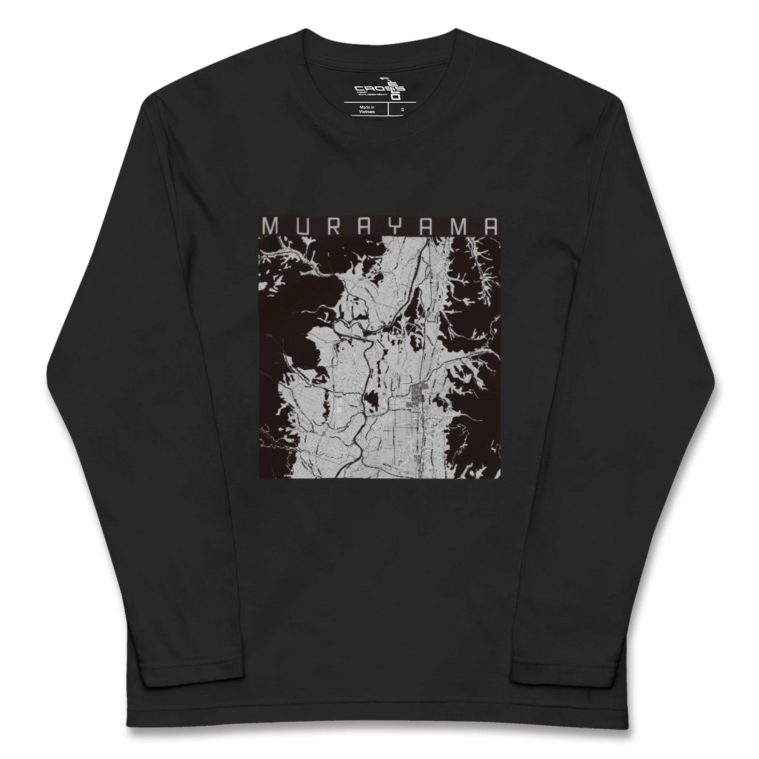 【村山(山形県)】地図柄ロングスリーブTシャツ