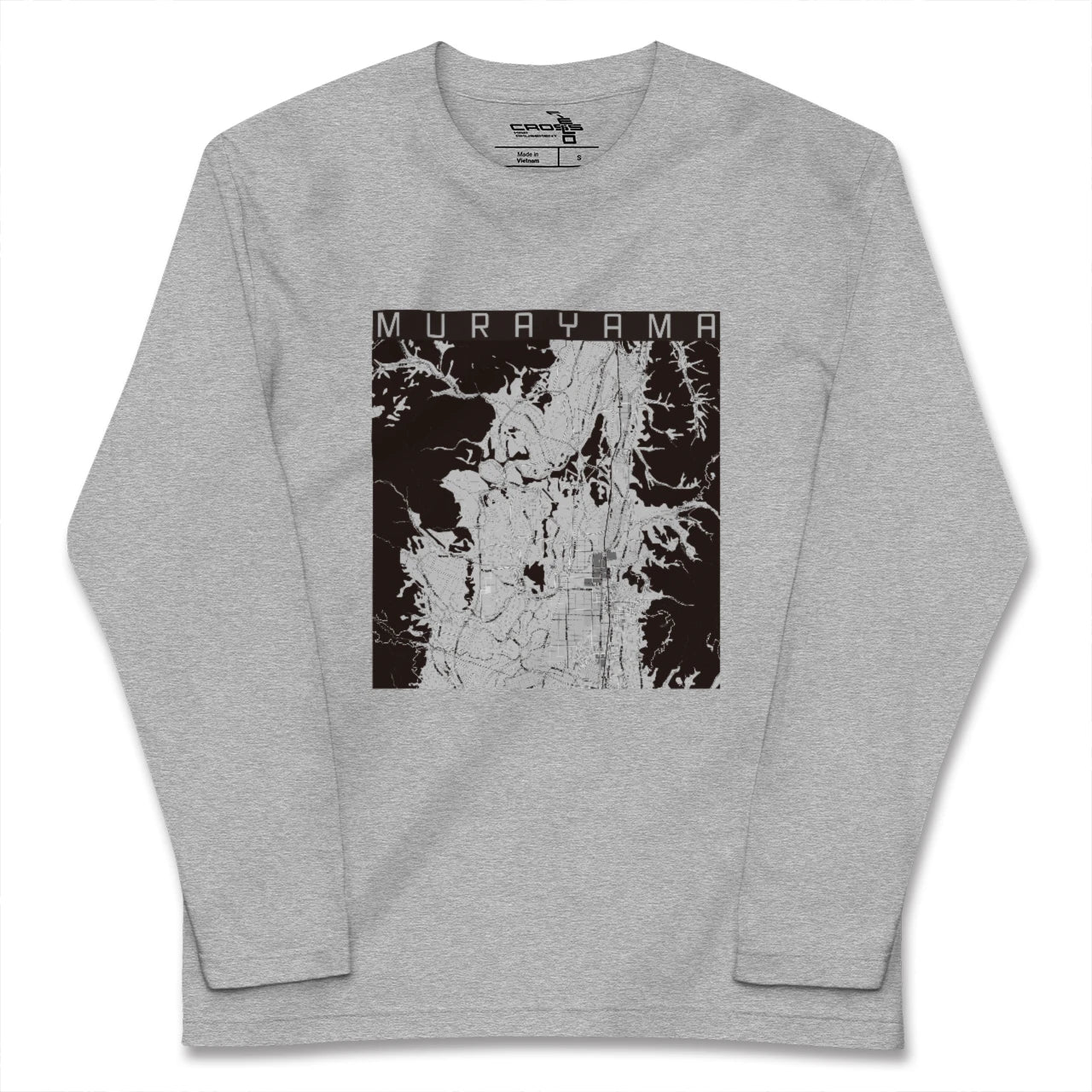 【村山(山形県)】地図柄ロングスリーブTシャツ