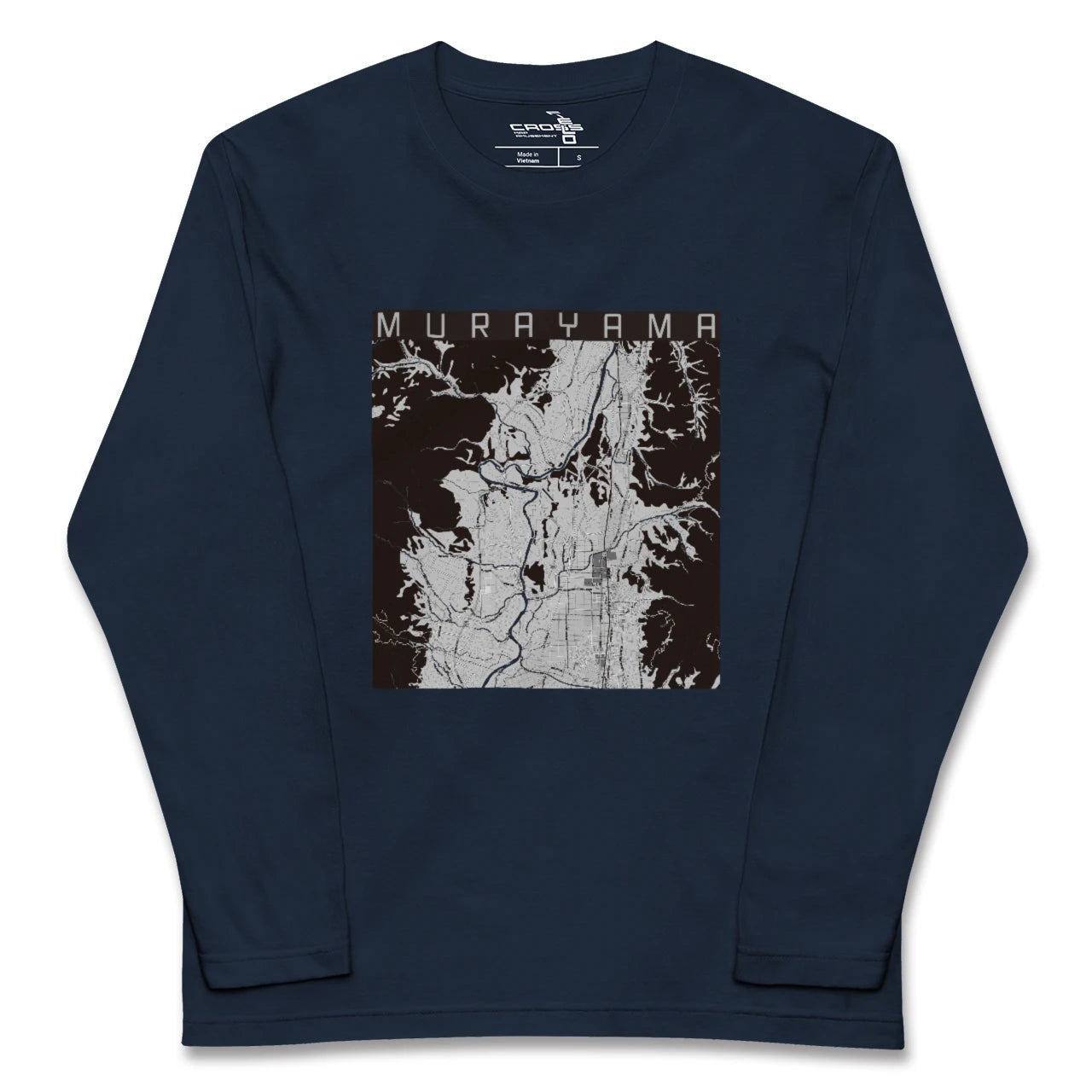 【村山(山形県)】地図柄ロングスリーブTシャツ
