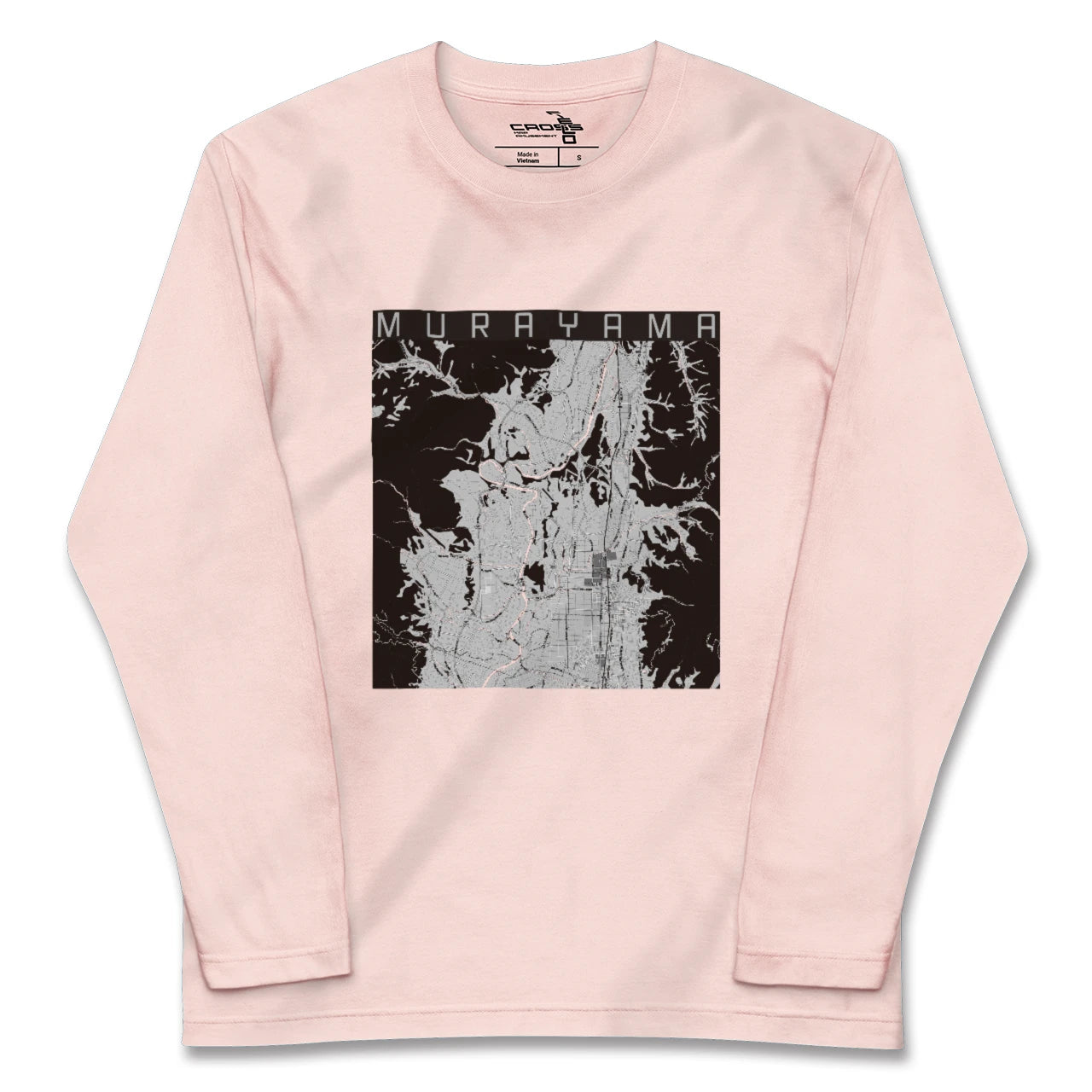 【村山(山形県)】地図柄ロングスリーブTシャツ