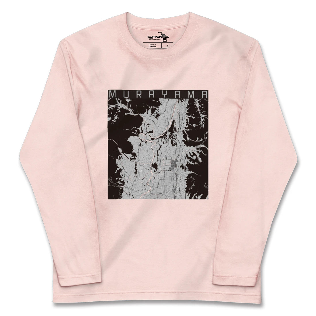 【村山(山形県)】地図柄ロングスリーブTシャツ