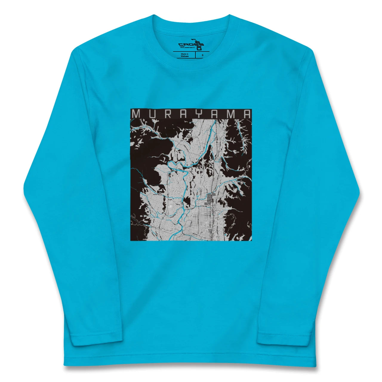 【村山(山形県)】地図柄ロングスリーブTシャツ