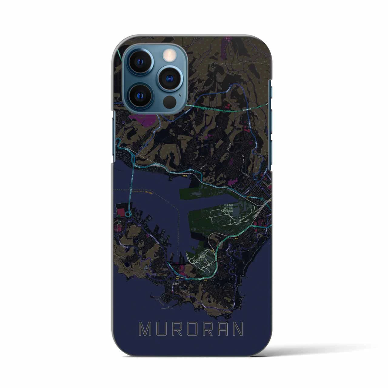 【室蘭(北海道)】地図柄iPhoneケース(バックカバータイプ)