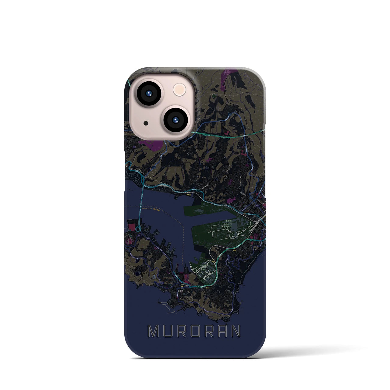 【室蘭(北海道)】地図柄iPhoneケース(バックカバータイプ)