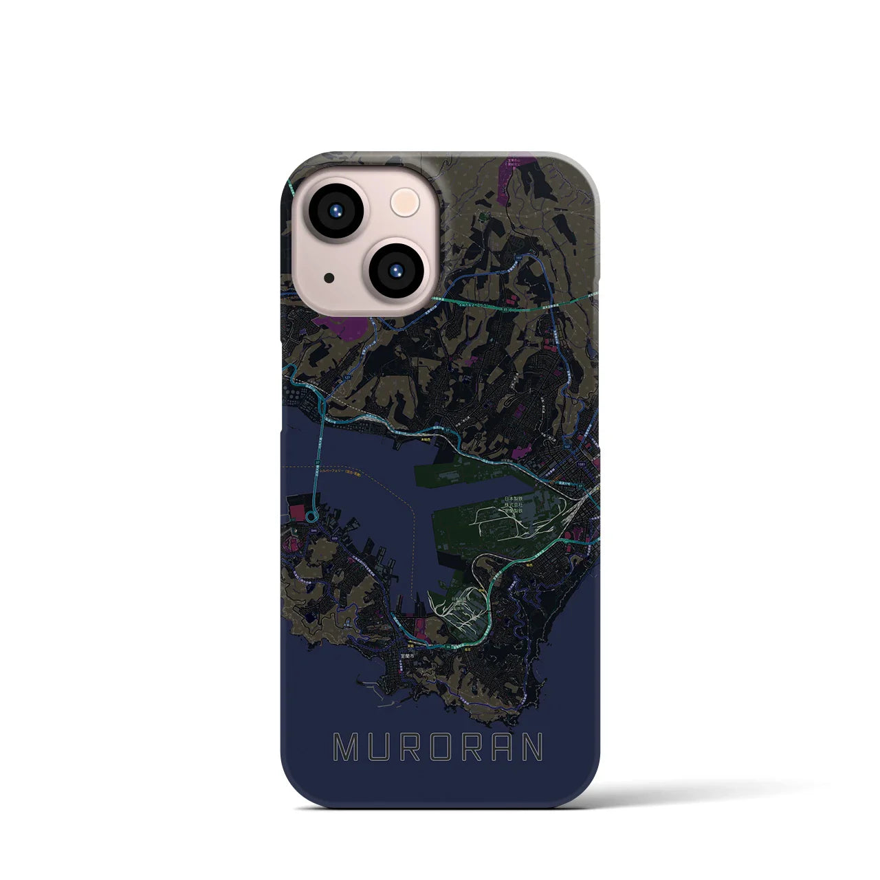 【室蘭(北海道)】地図柄iPhoneケース(バックカバータイプ)