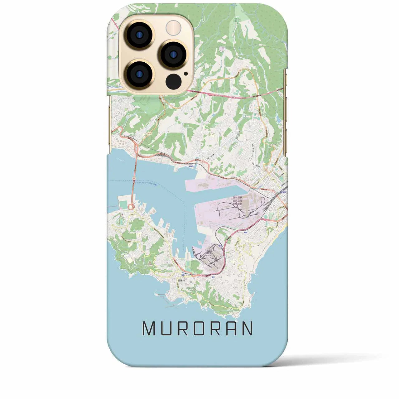 【室蘭(北海道)】地図柄iPhoneケース(バックカバータイプ)