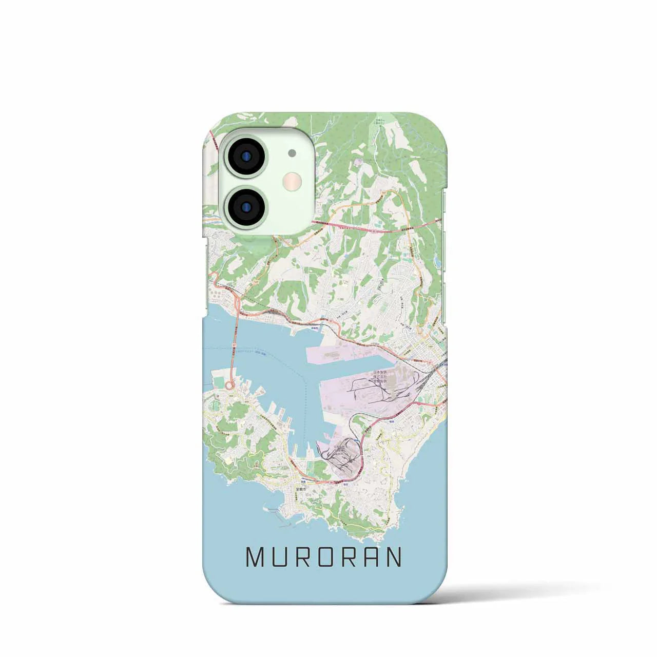 【室蘭(北海道)】地図柄iPhoneケース(バックカバータイプ)