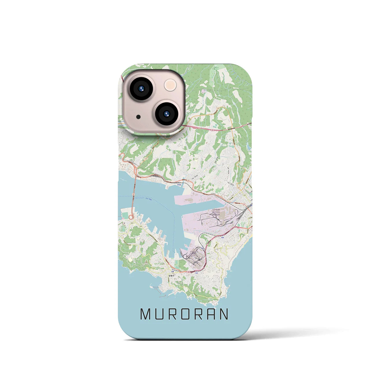 【室蘭(北海道)】地図柄iPhoneケース(バックカバータイプ)