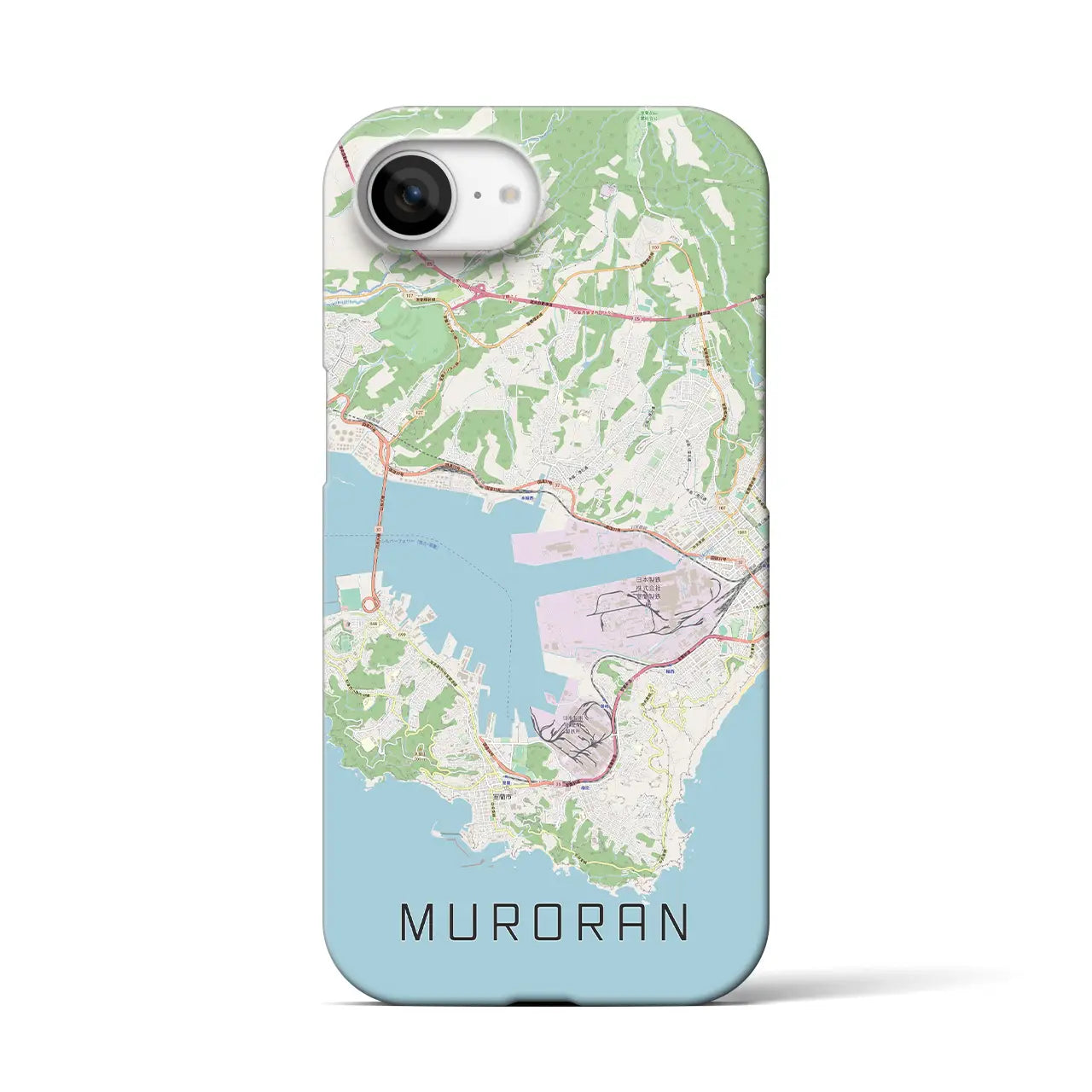 【室蘭(北海道)】地図柄iPhoneケース(バックカバータイプ)
