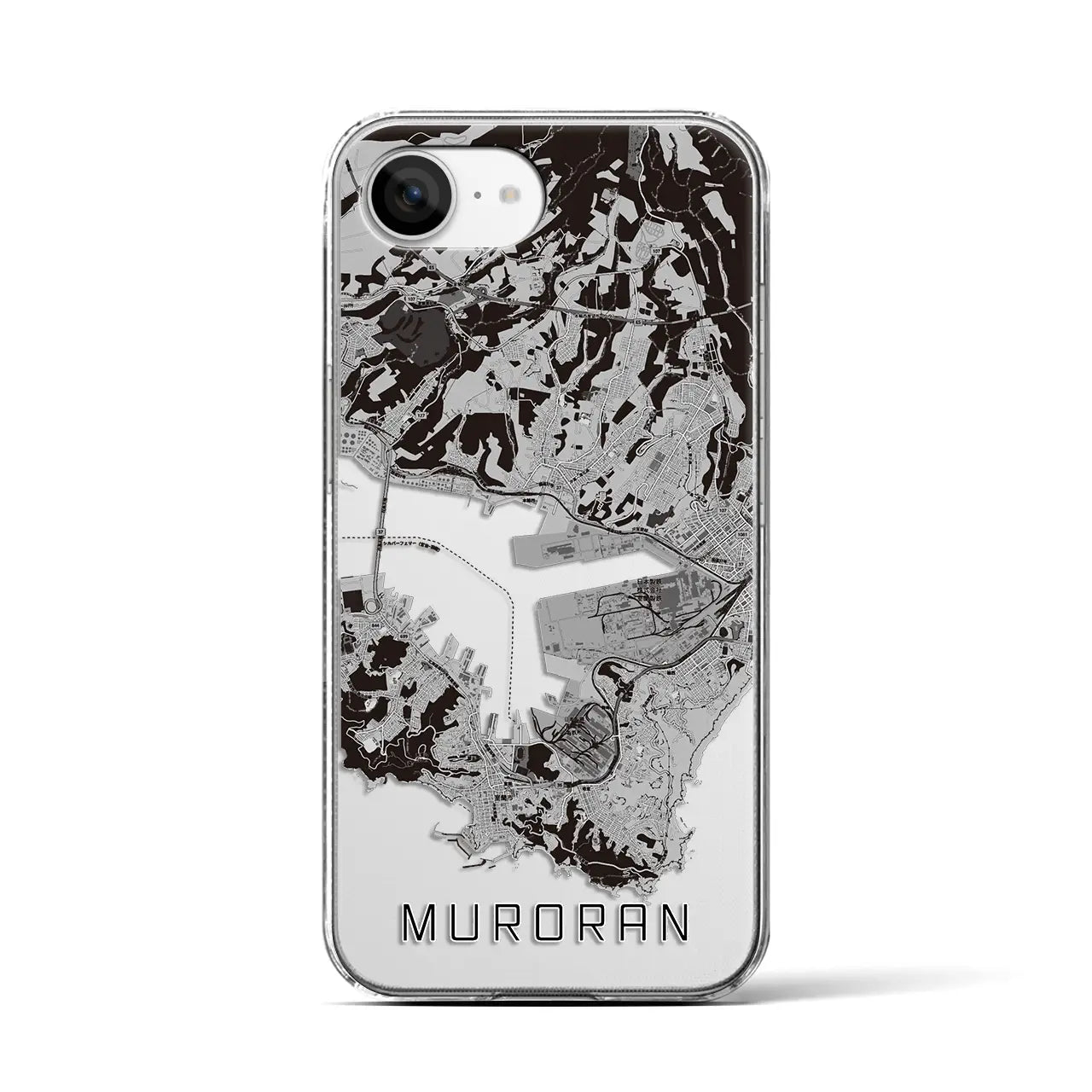 【室蘭(北海道)】地図柄iPhoneケース(クリアタイプ)