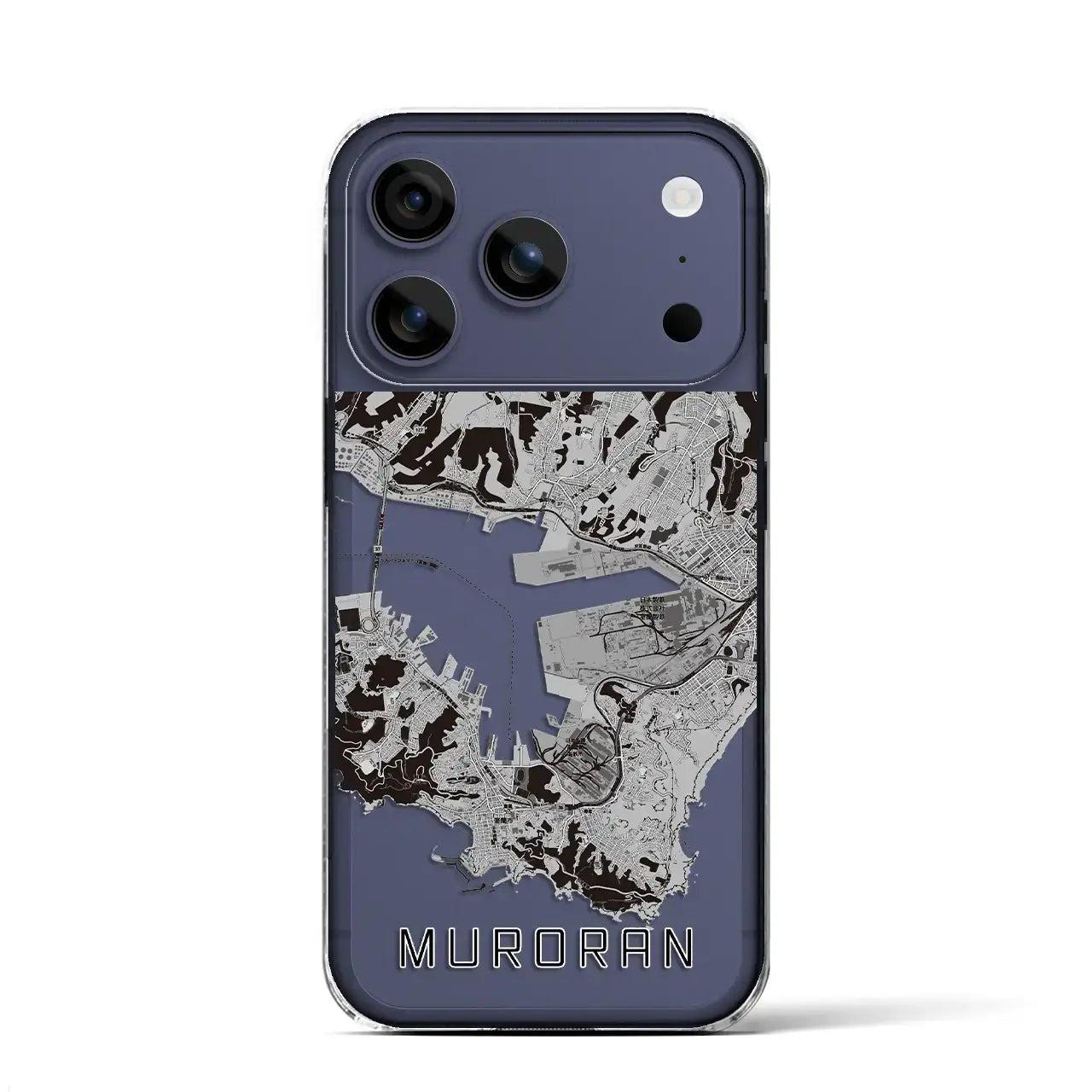 【室蘭(北海道)】地図柄iPhoneケース(クリアタイプ)