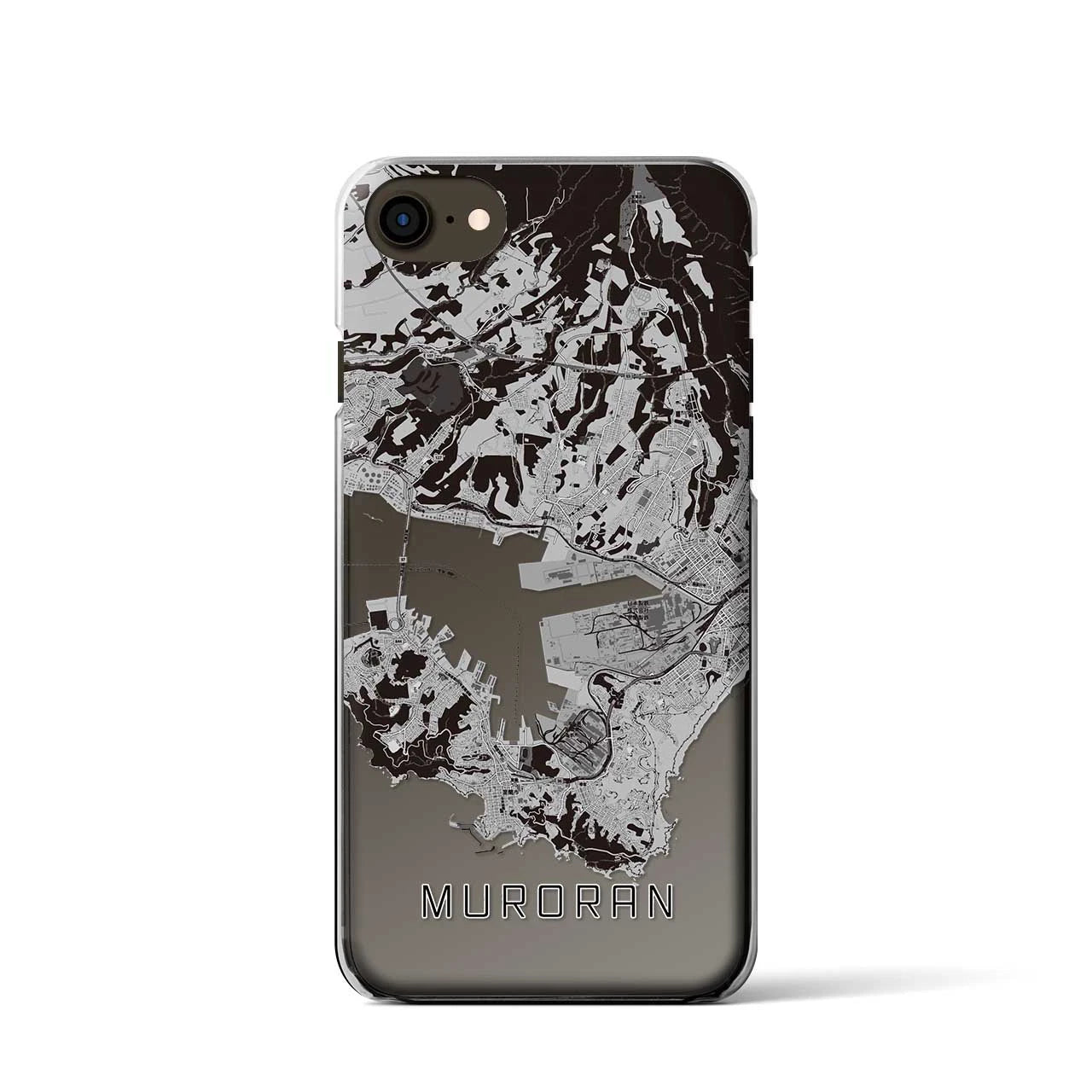 【室蘭(北海道)】地図柄iPhoneケース(クリアタイプ)