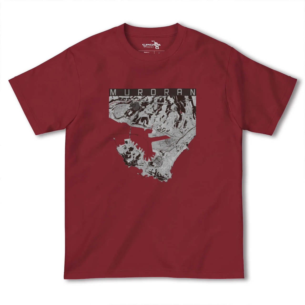【室蘭(北海道)】地図柄ヘビーウェイトTシャツ