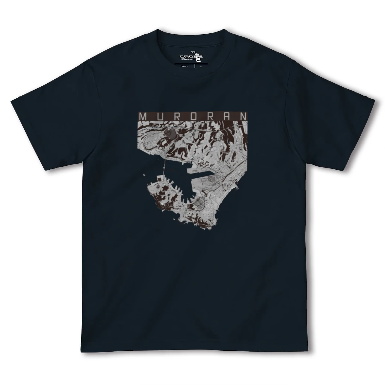 【室蘭(北海道)】地図柄ヘビーウェイトTシャツ