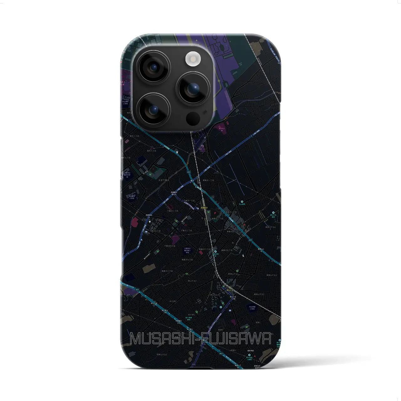 【武蔵藤沢(埼玉県)】地図柄iPhoneケース(バックカバータイプ)