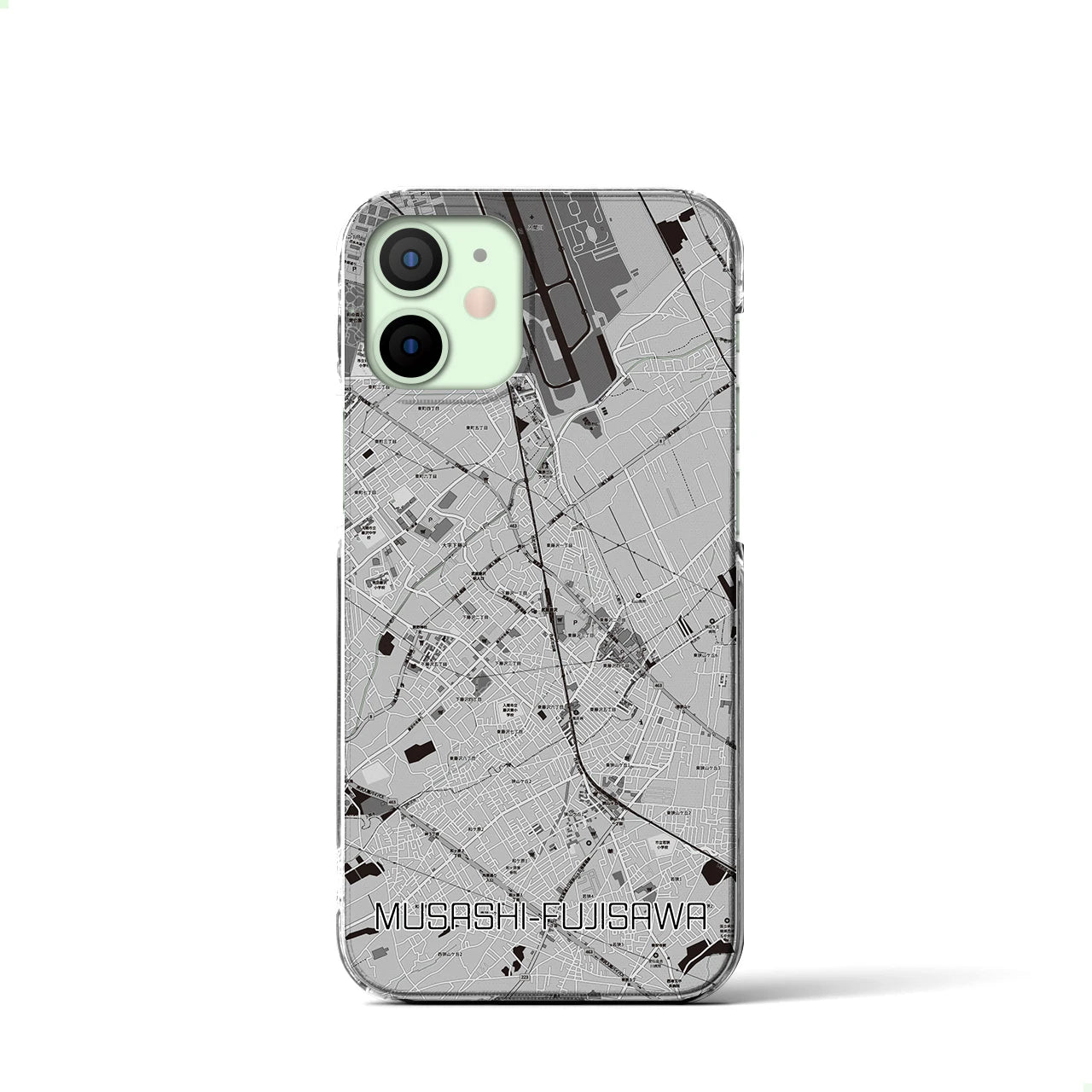 【武蔵藤沢(埼玉県)】地図柄iPhoneケース(クリアタイプ)
