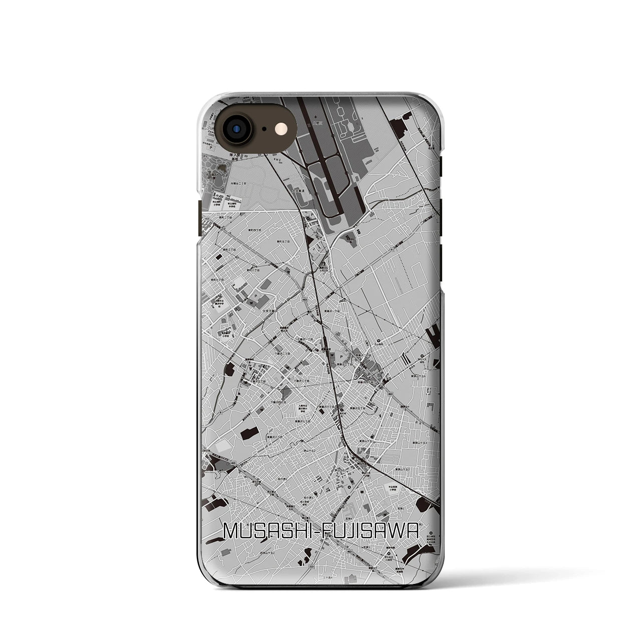 【武蔵藤沢(埼玉県)】地図柄iPhoneケース(クリアタイプ)