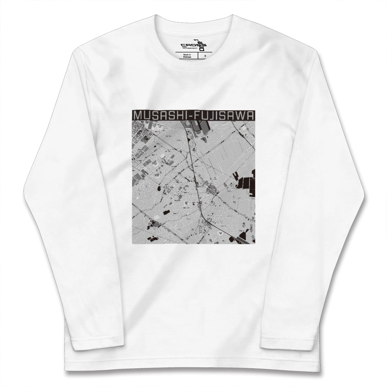 【武蔵藤沢(埼玉県)】地図柄ロングスリーブTシャツ