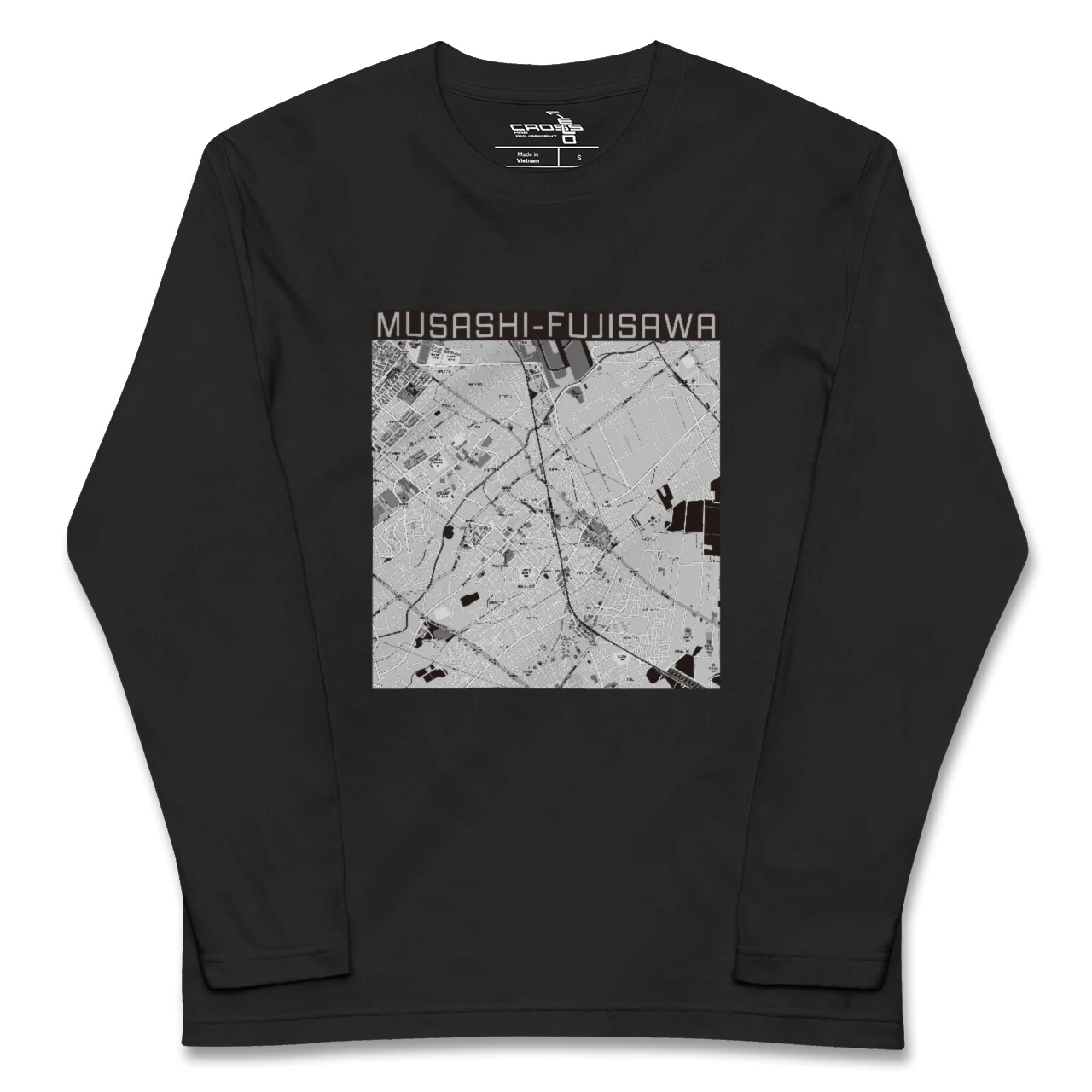【武蔵藤沢(埼玉県)】地図柄ロングスリーブTシャツ