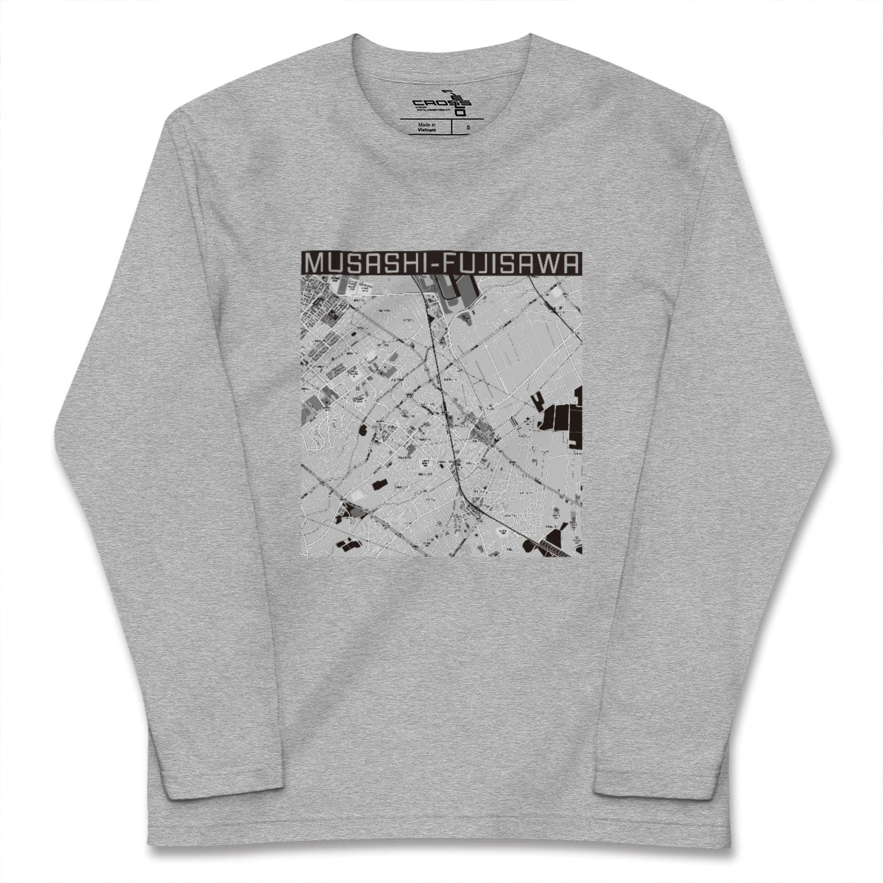 【武蔵藤沢(埼玉県)】地図柄ロングスリーブTシャツ