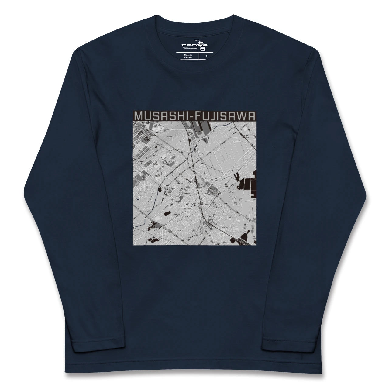 【武蔵藤沢(埼玉県)】地図柄ロングスリーブTシャツ