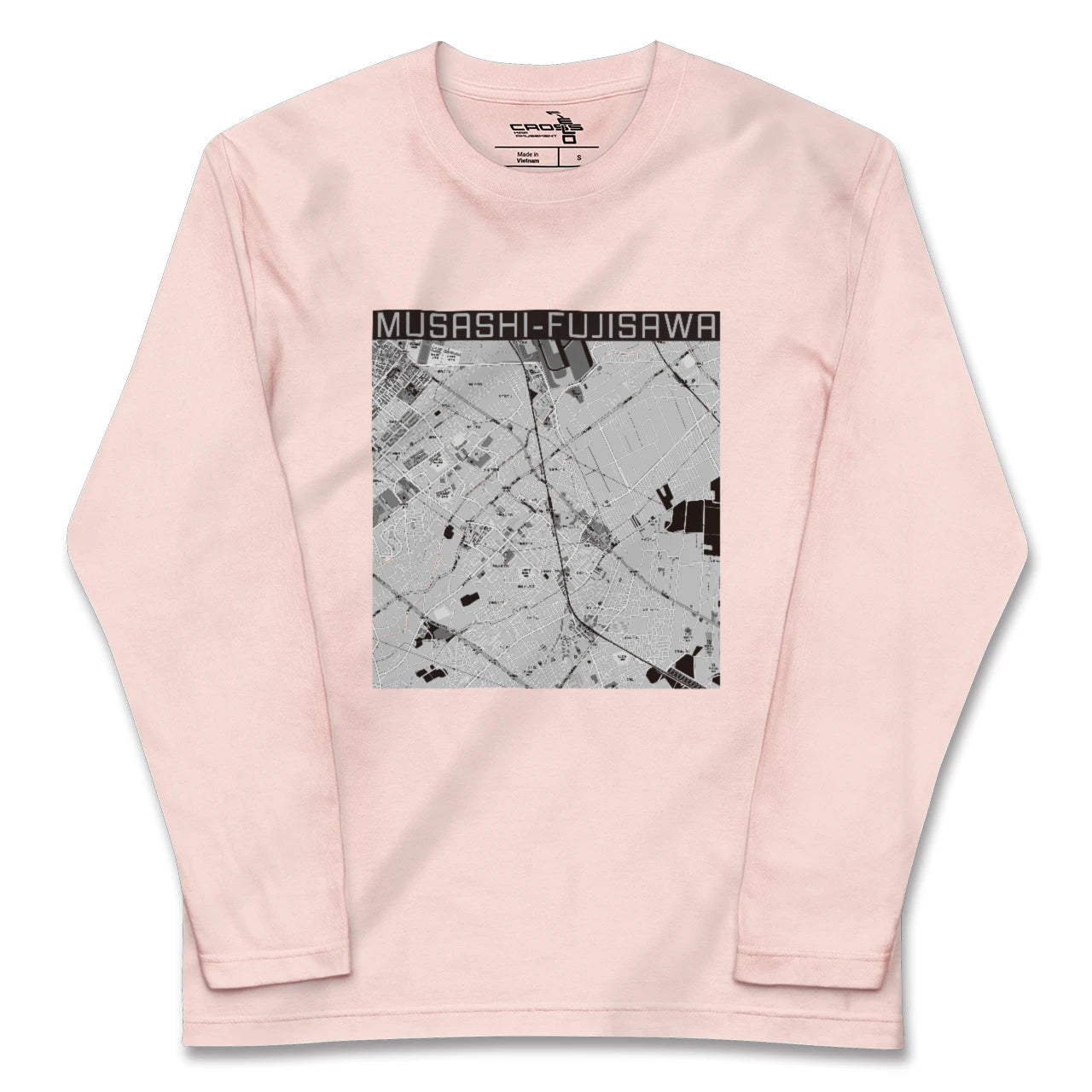 【武蔵藤沢(埼玉県)】地図柄ロングスリーブTシャツ