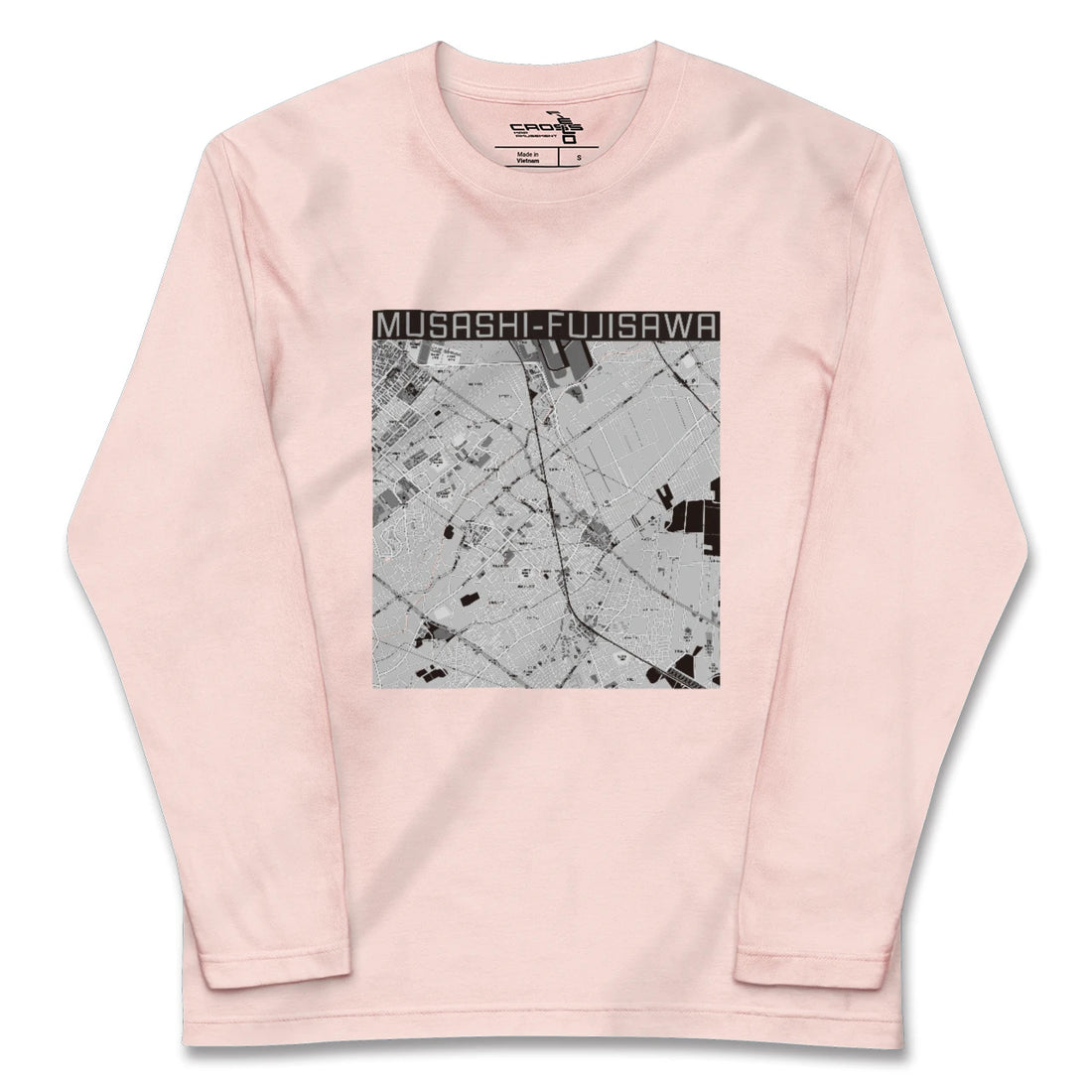 【武蔵藤沢(埼玉県)】地図柄ロングスリーブTシャツ