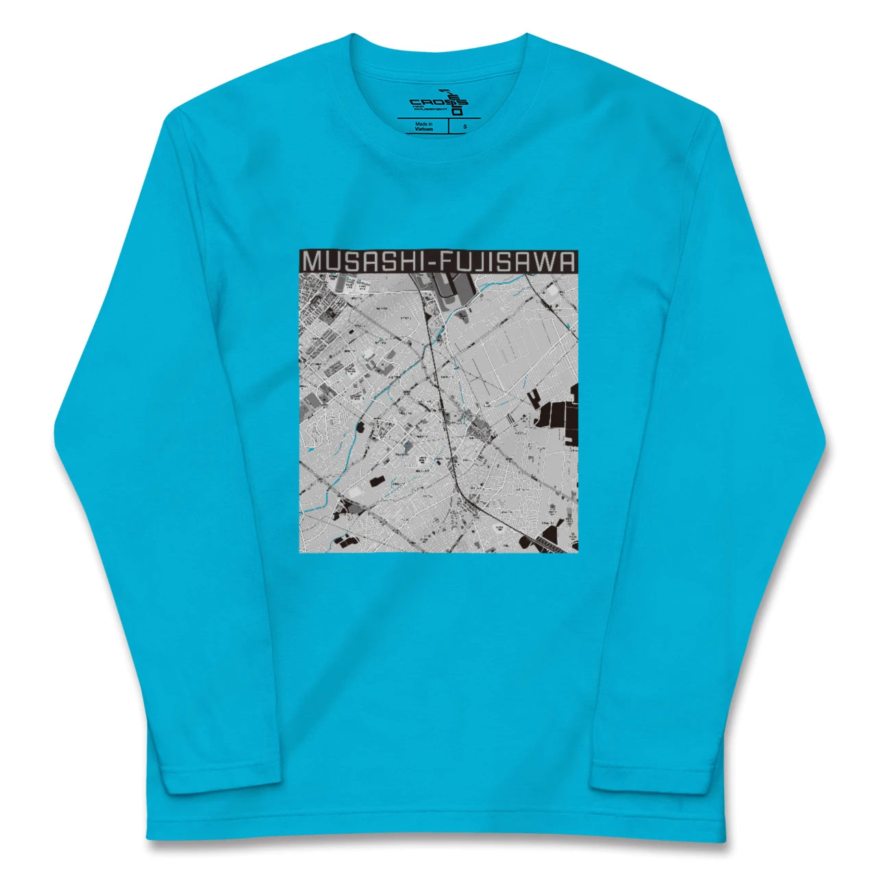【武蔵藤沢(埼玉県)】地図柄ロングスリーブTシャツ