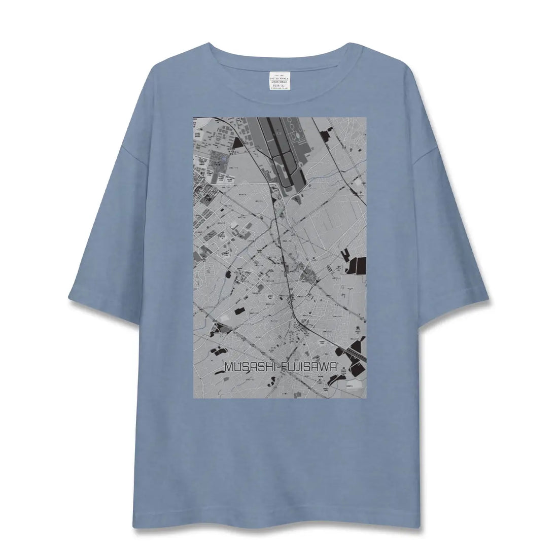 【武蔵藤沢(埼玉県)】地図柄ビッグシルエットTシャツ