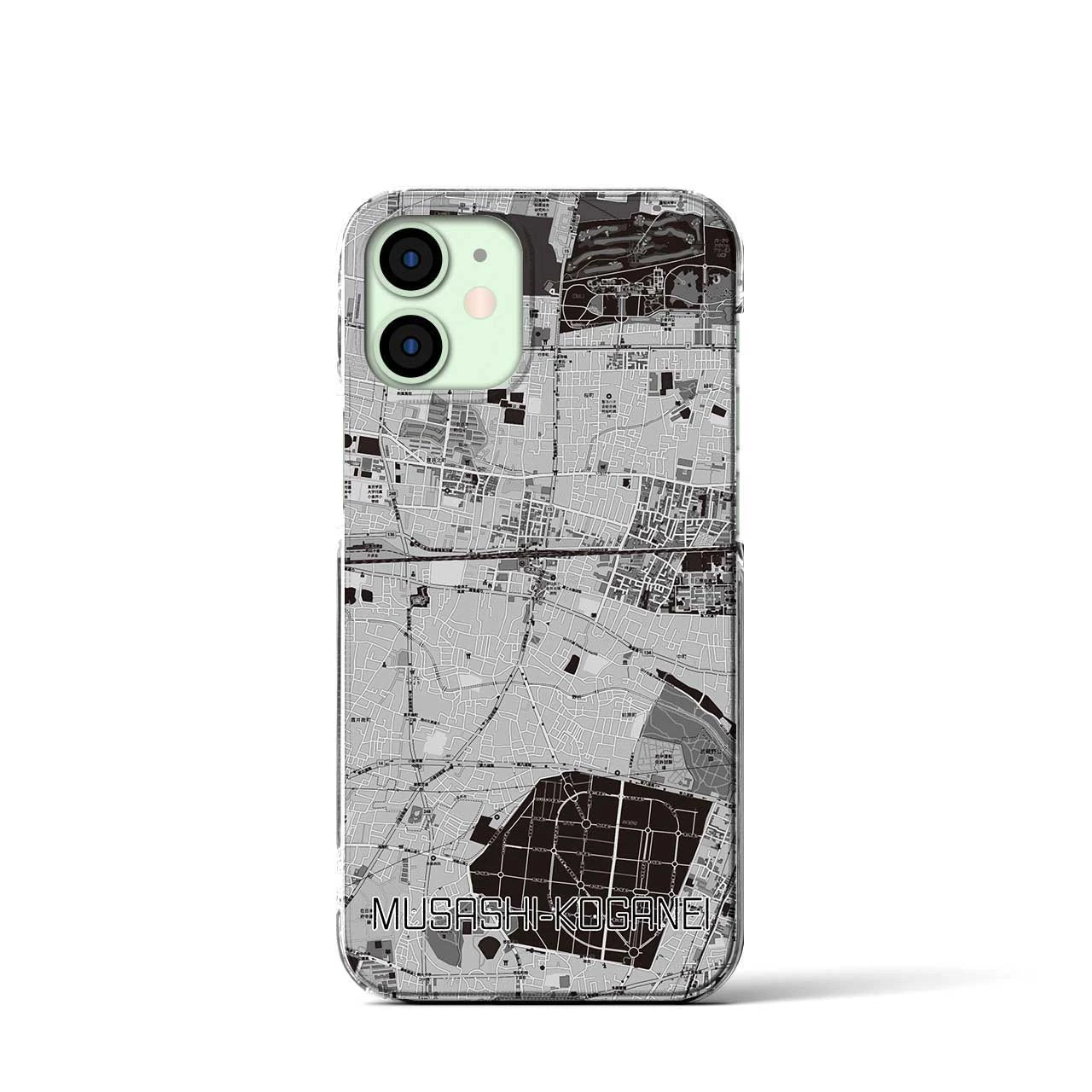 【武蔵小金井(東京都)】地図柄iPhoneケース(クリアタイプ)