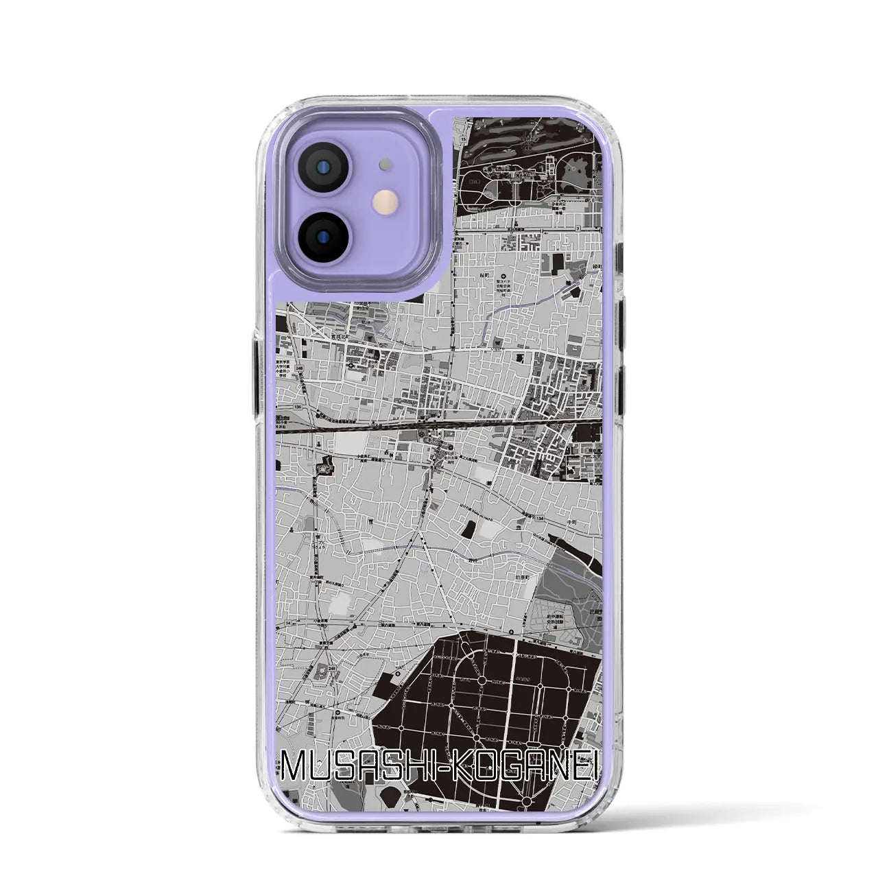 【武蔵小金井(東京都)】地図柄iPhoneケース(MagSafeタイプ)