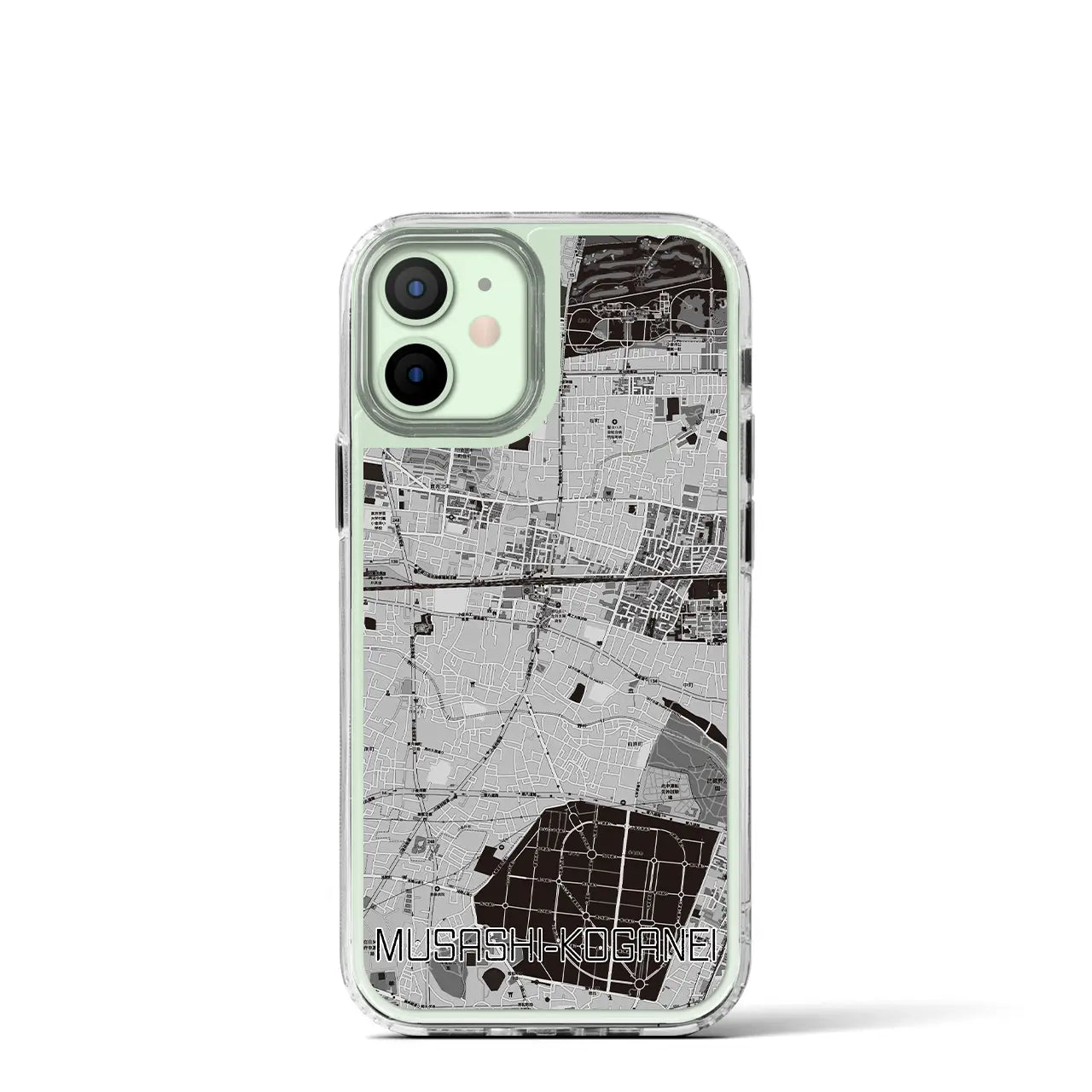 【武蔵小金井(東京都)】地図柄iPhoneケース(MagSafeタイプ)