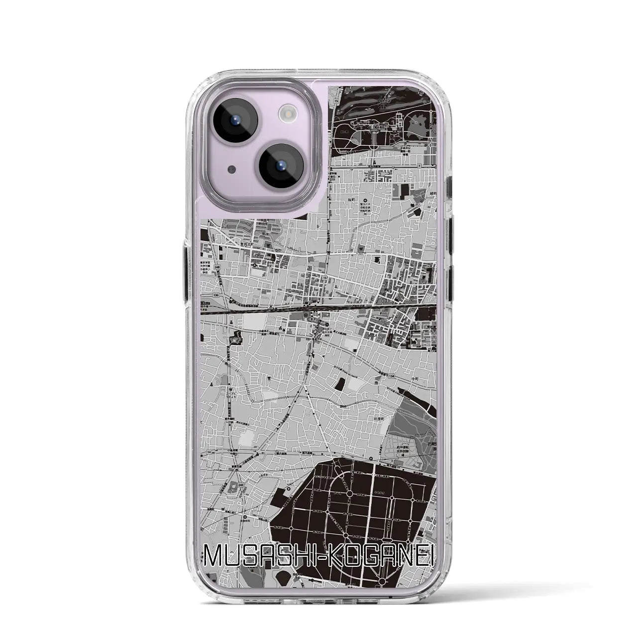【武蔵小金井(東京都)】地図柄iPhoneケース(MagSafeタイプ)
