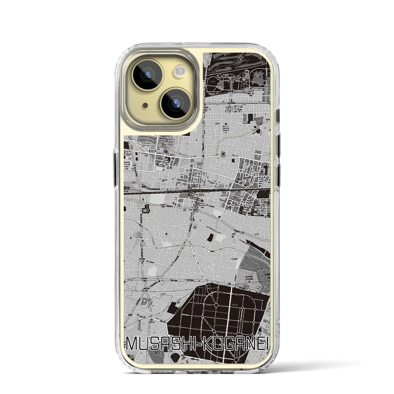 【武蔵小金井(東京都)】地図柄iPhoneケース(MagSafeタイプ)