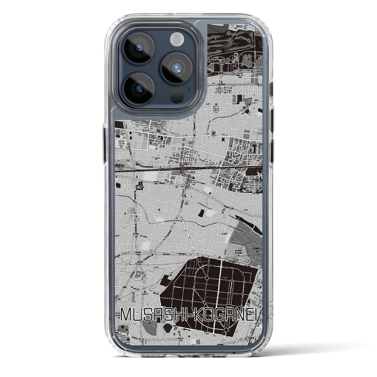 【武蔵小金井(東京都)】地図柄iPhoneケース(MagSafeタイプ)
