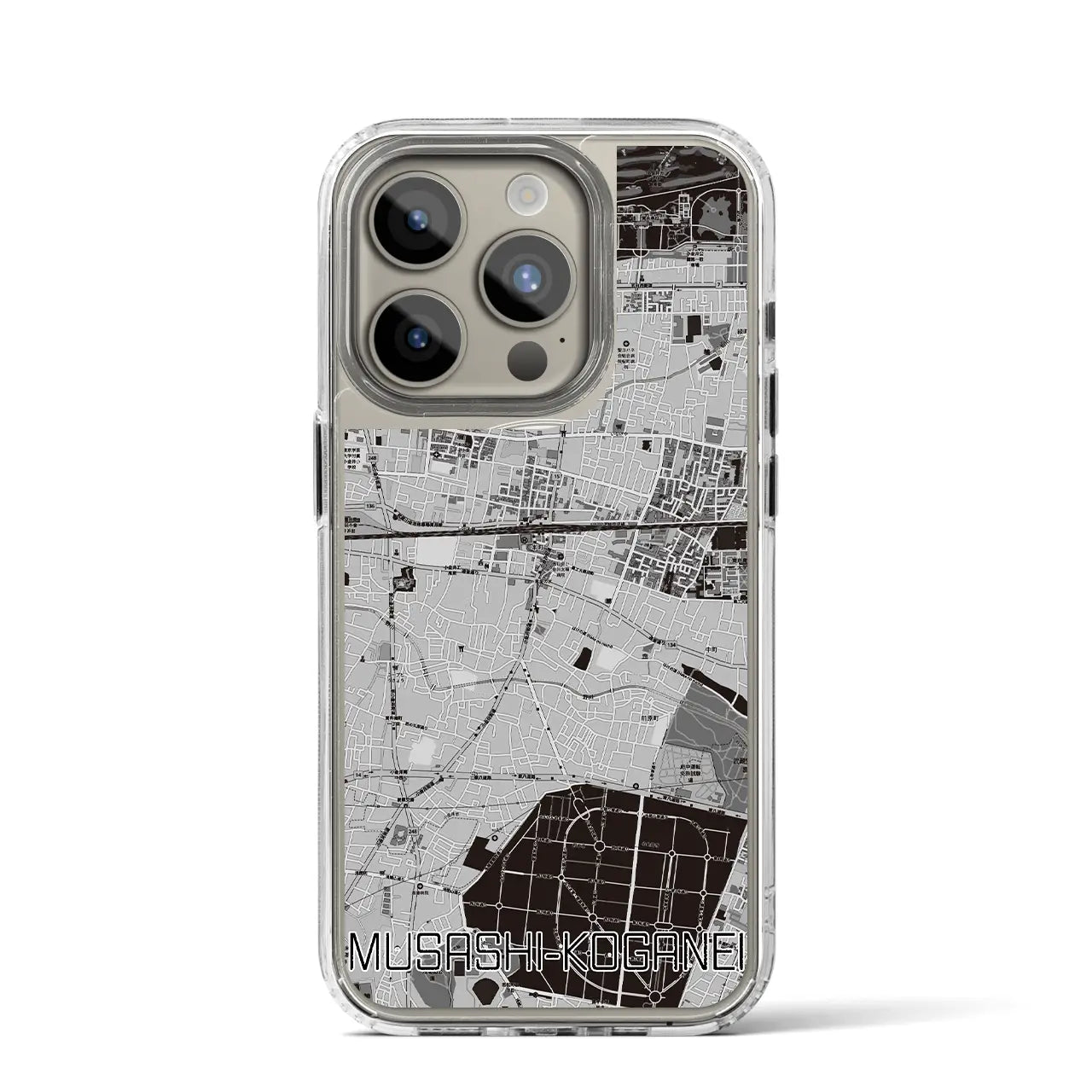 【武蔵小金井(東京都)】地図柄iPhoneケース(MagSafeタイプ)