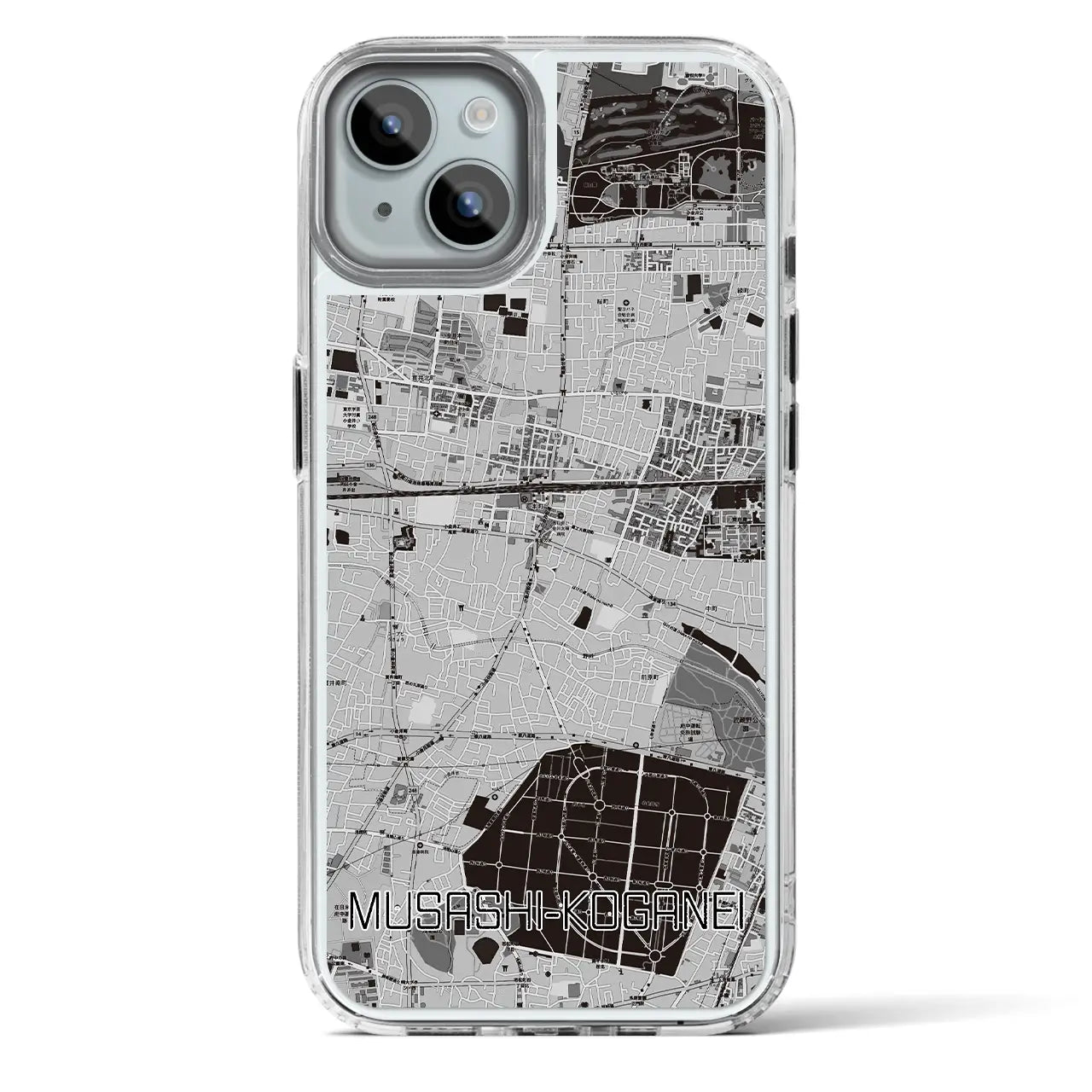【武蔵小金井(東京都)】地図柄iPhoneケース(MagSafeタイプ)