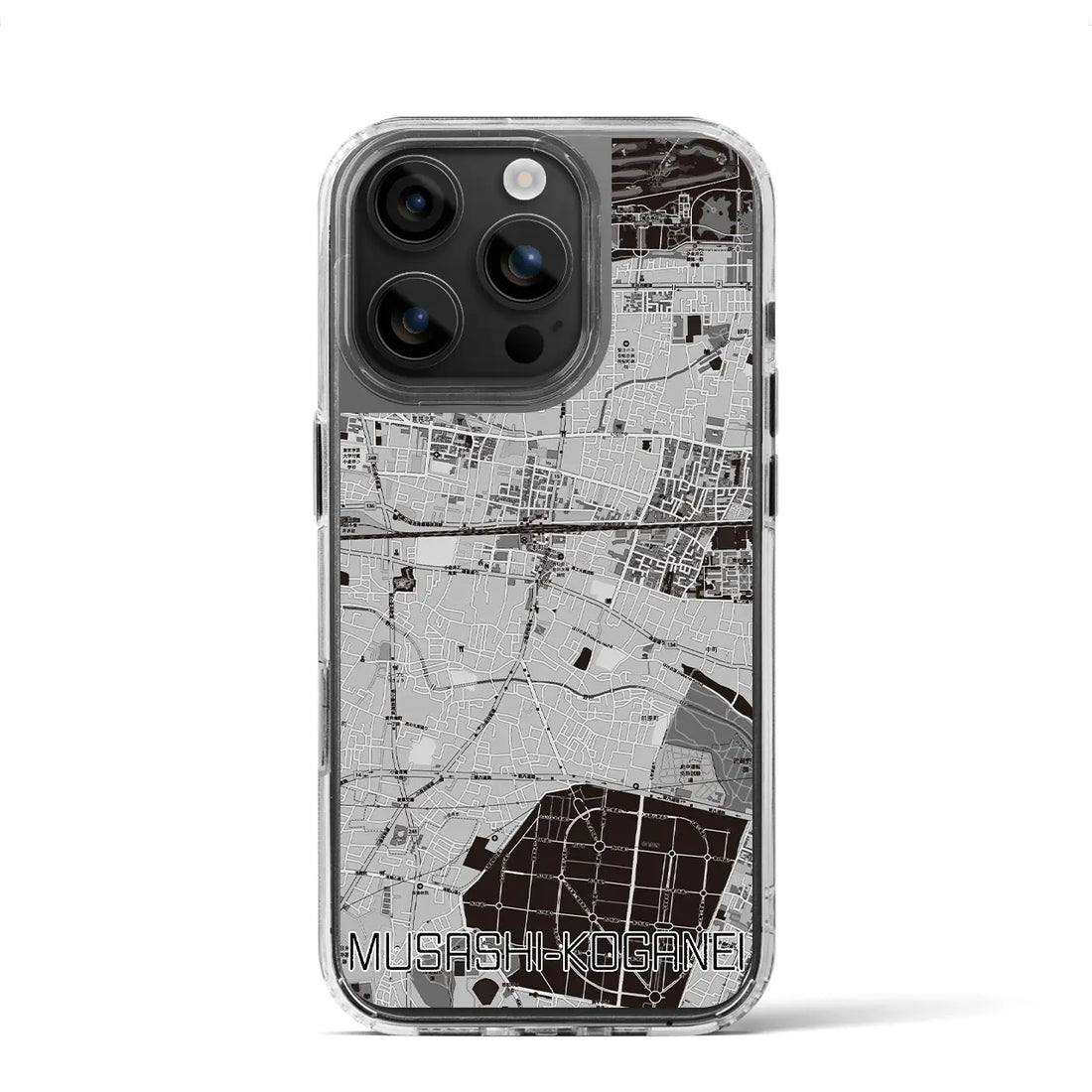 【武蔵小金井(東京都)】地図柄iPhoneケース(MagSafeタイプ)