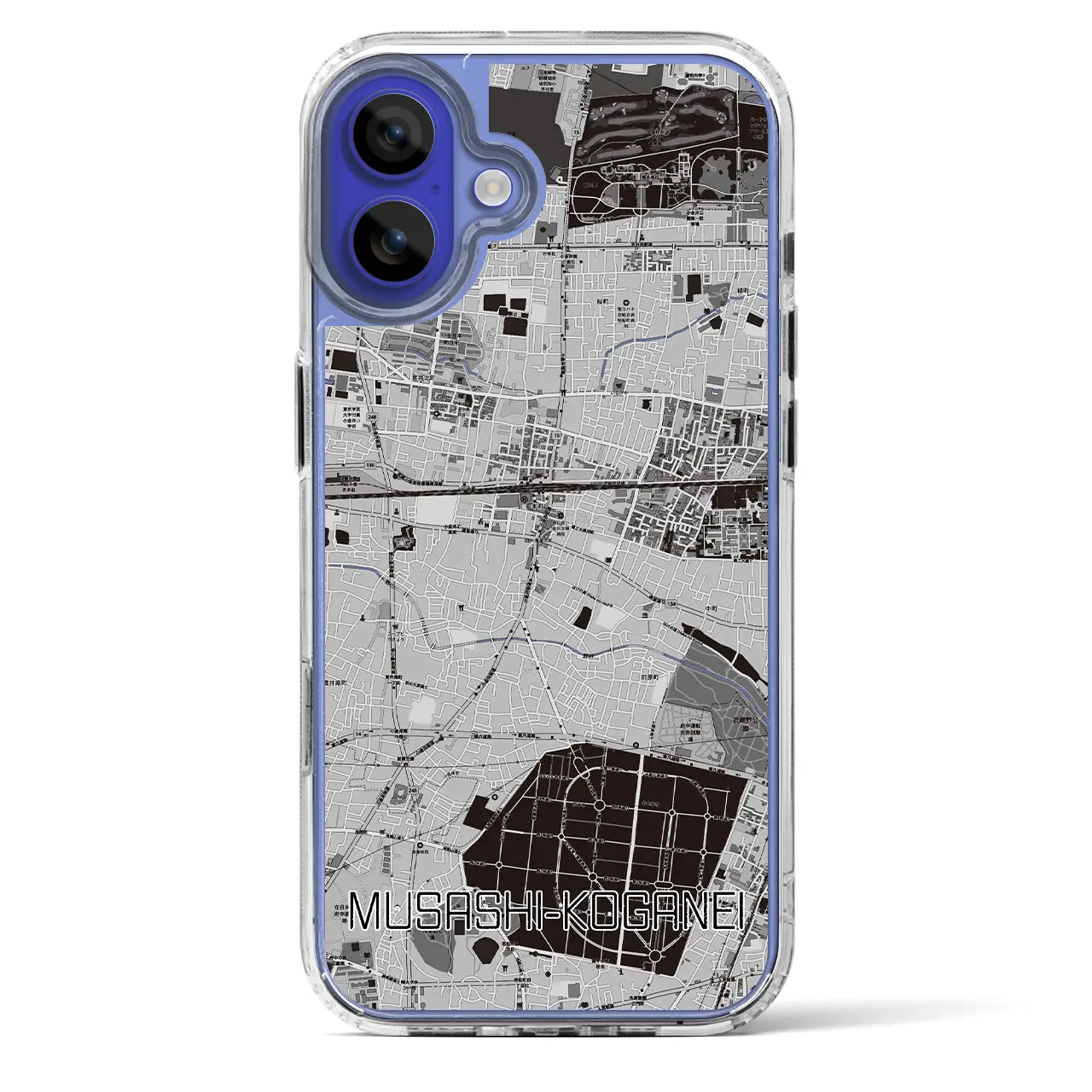 【武蔵小金井(東京都)】地図柄iPhoneケース(MagSafeタイプ)