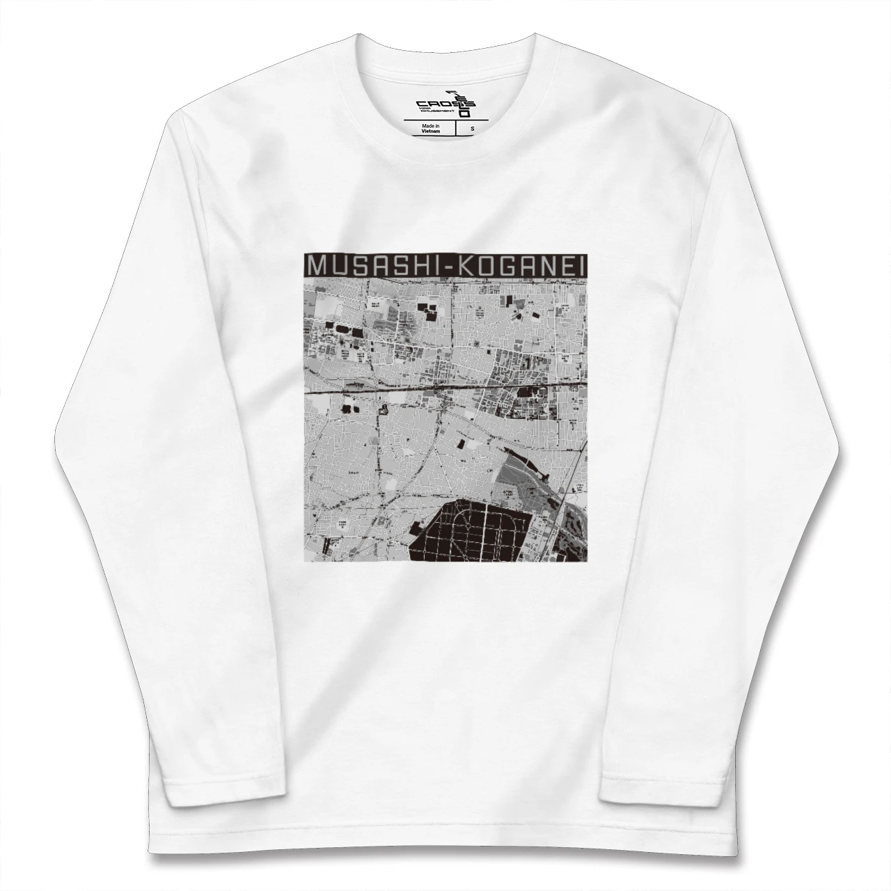 【武蔵小金井(東京都)】地図柄ロングスリーブTシャツ